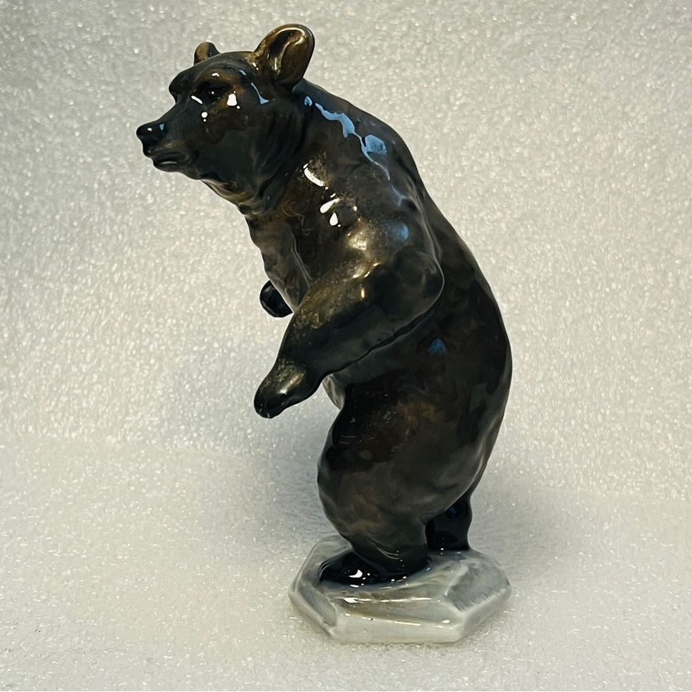 Rosenthal Germany Porcelain Bear Standing Figurine Good Luck Bear Vintage